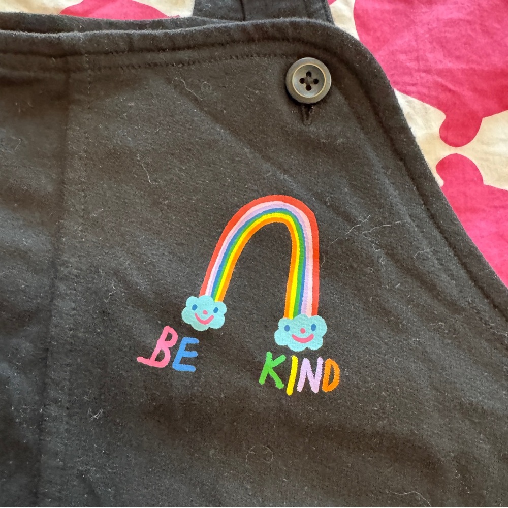 Target Pride French Terry Romper Perfect cond. Unisex XXL kid or S Adult Be Kind - Picture 3 of 10